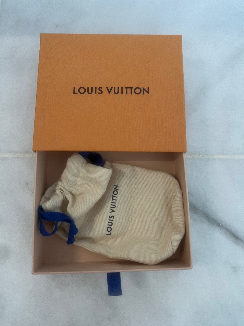 Louis Vuitton Jewelry travel Box With Dust Bag 5 X 6in Authentic